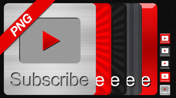 Subscribe Overlay For YouTube Videos (Pack 2)